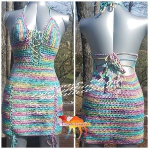 Crochet party dress